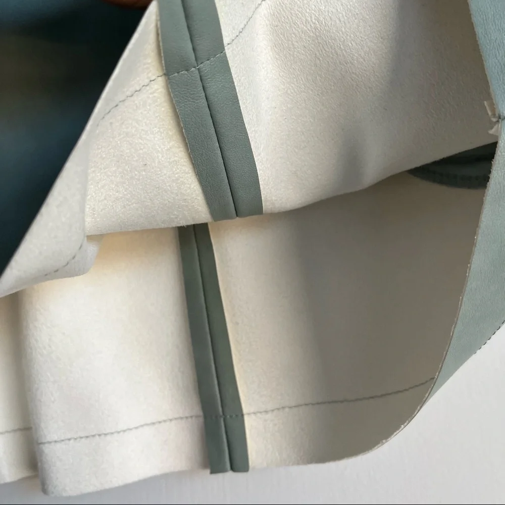 Costes PU leather Asos Mint Skirt - Picture 3 of 6